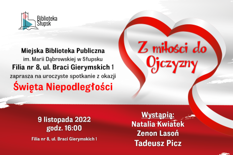 plakat informacyjny dot. spotkania z okazji Święta Niepodległości