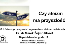 plakat informacyjny dot. spotkania organizowanego przez Tygodnik Powszechny