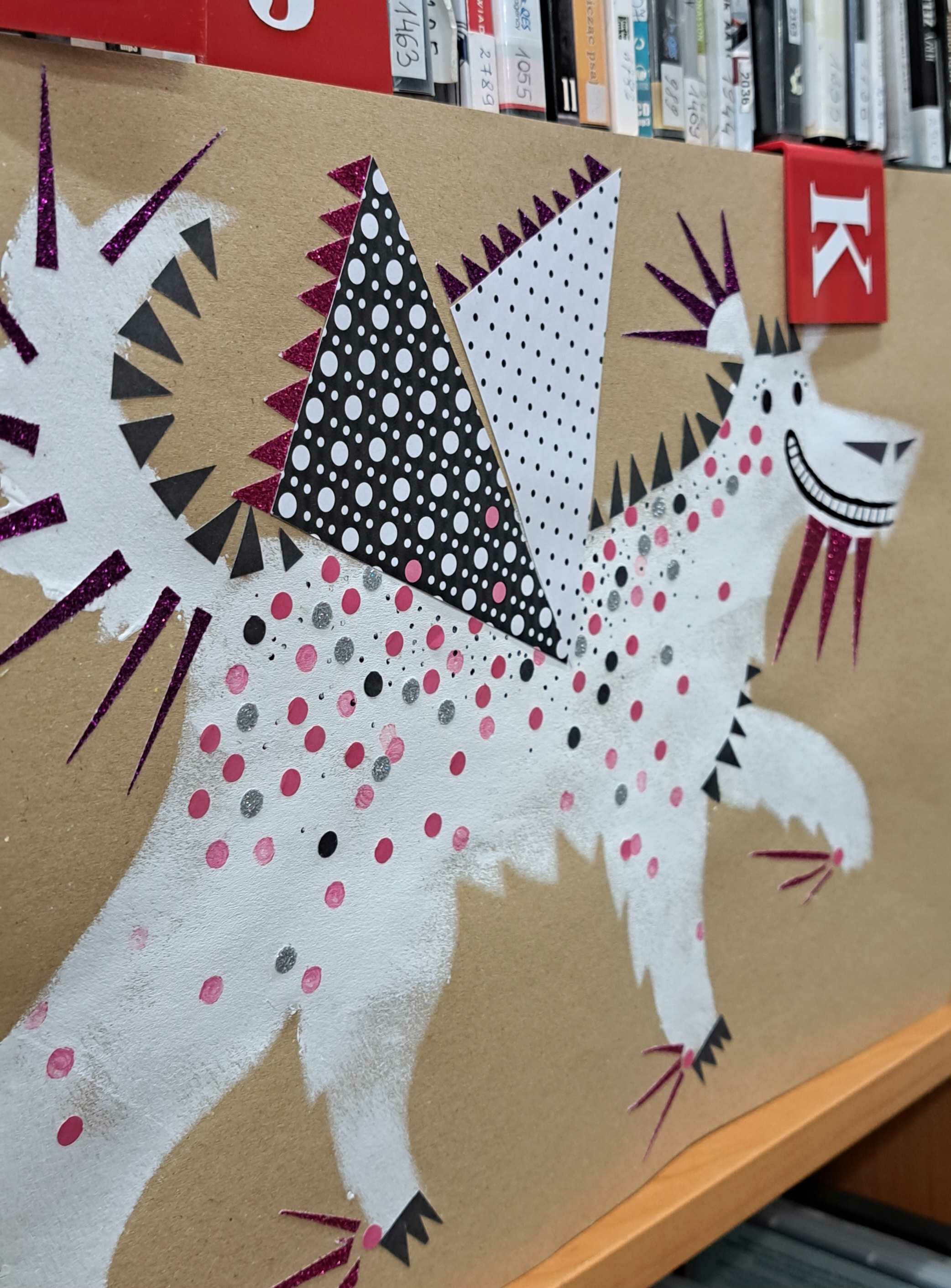 praca plastyczna wykonana podczas warsztatów+