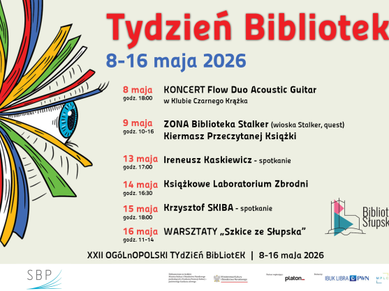 Tydzień Bibliotek 2026 w Bibliotece Słupsk - Otwierasz. Odkrywasz