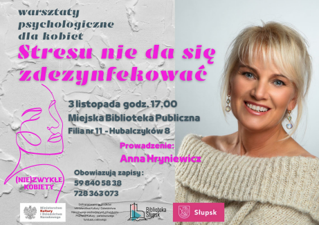 Stresu nie da się zdezynfekować - plakat o warsztatach