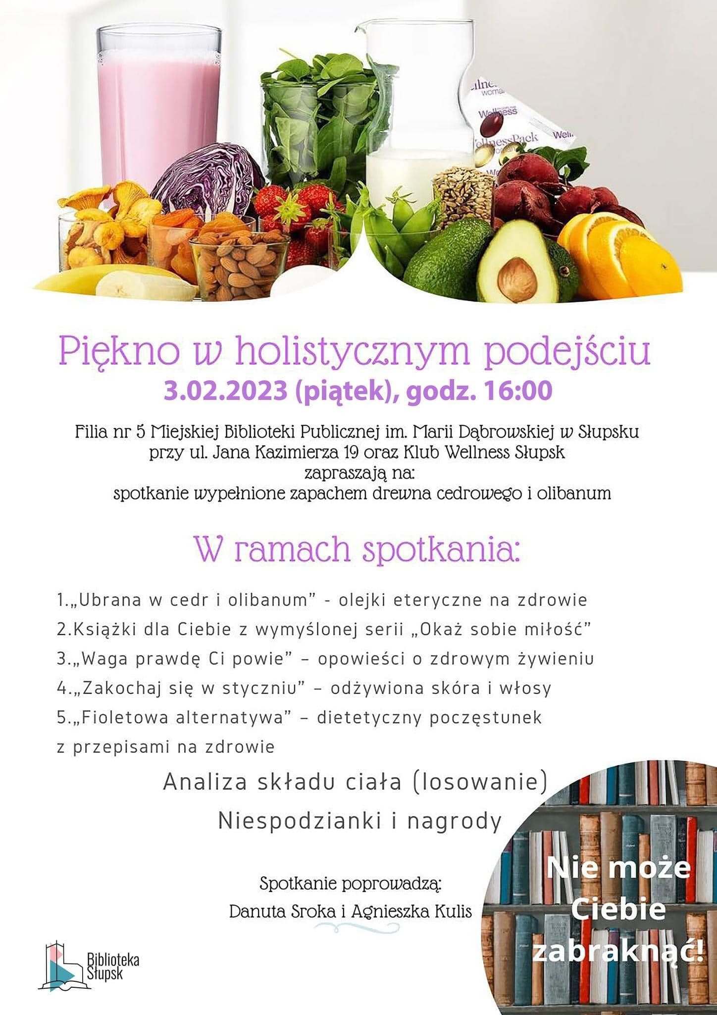 plakat informujący o spotkaniu, filia nr 5