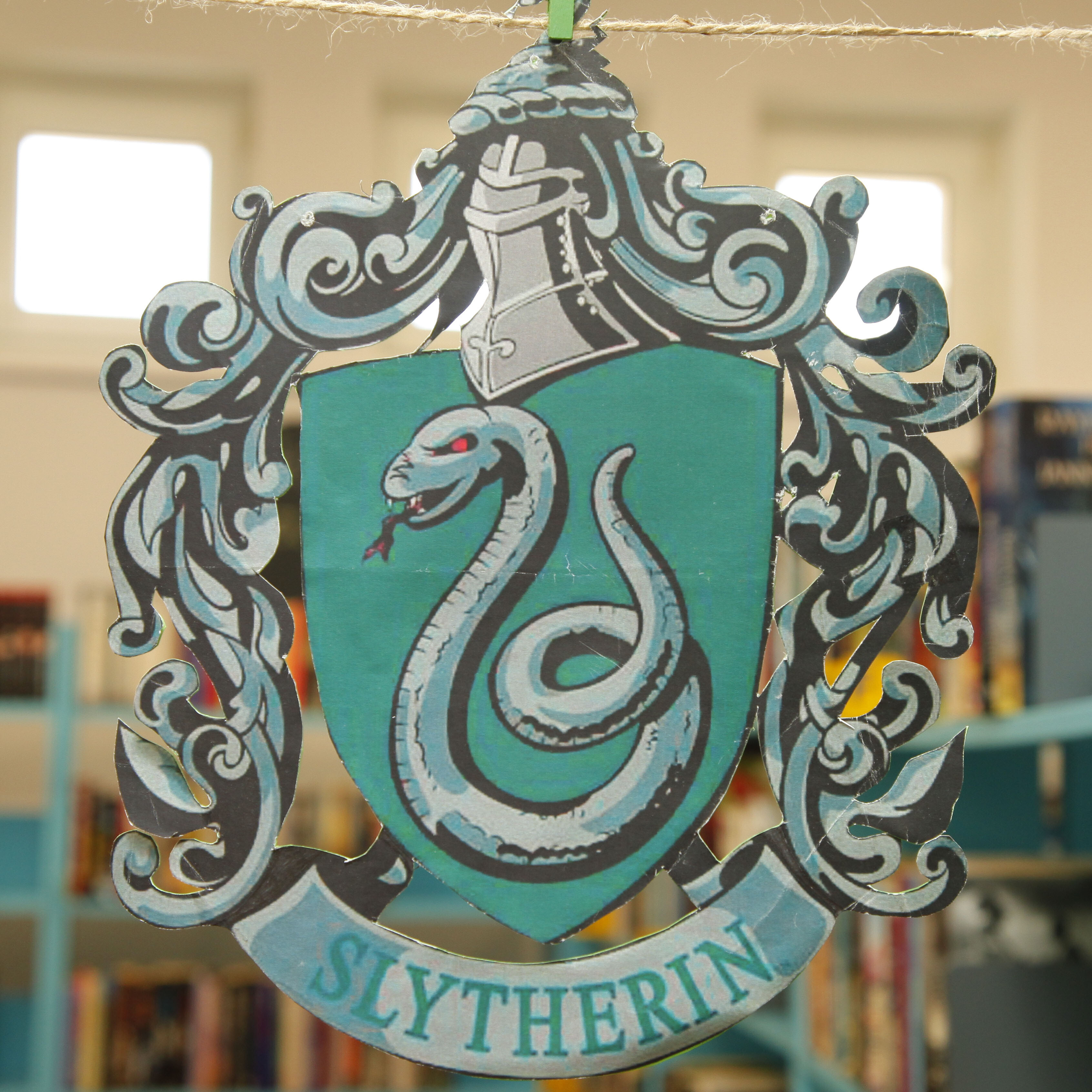 zdjęcie przedstawia herb Slytherin