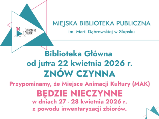 UWAGA - SKONTRUM! Biblioteka Główna i MAK będą nieczynne