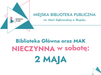 UWAGA! 2 maja - NIECZYNNE