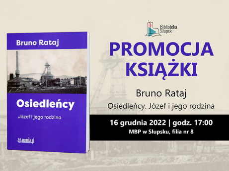 Plakat informujący o spotkaniu z Bruno Ratajem