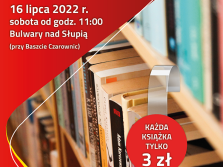 plakat informacyjny traktujący o kiermaszu książki