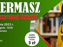 plakat informacyjny dot. kiermaszu przeczytanej książki