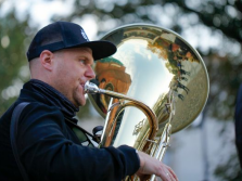 Inauguracja XVIII Komeda jazz Festival na dziedzińcu MBP 14.10.2022