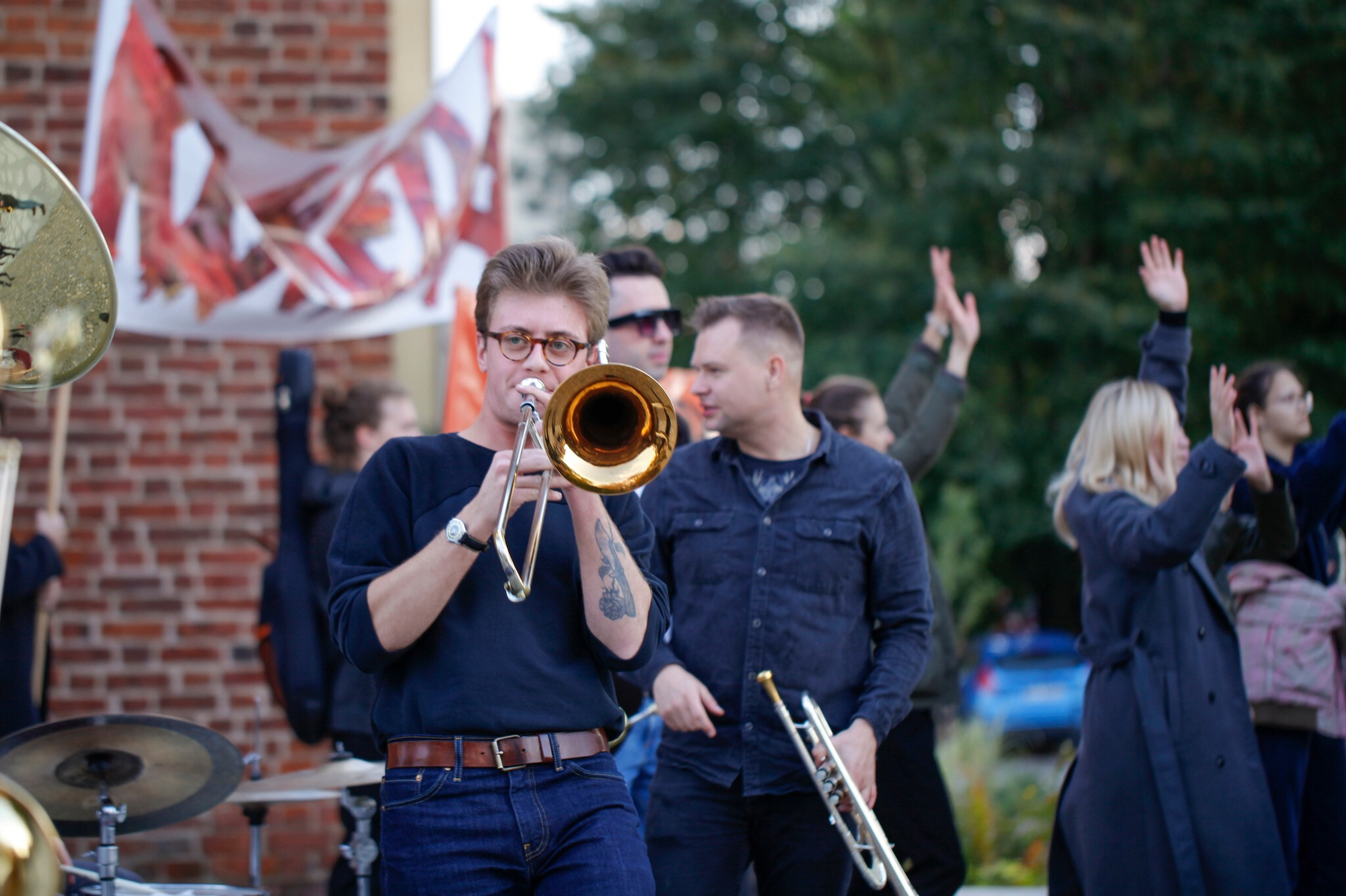 Inauguracja XVIII Komeda jazz Festival na dziedzińcu MBP 14.10.2022