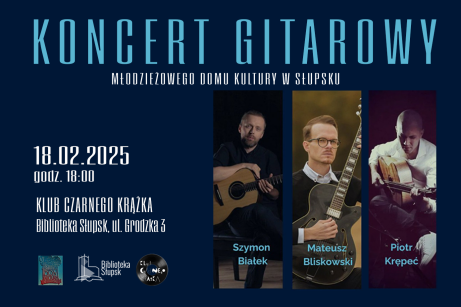 Wyjątkowy KONCERT GITAROWY w Bibliotece! - Szymon Białek - Mateusz Bliskowski - Piotr Krępeć -