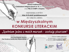 KONKURS „Spełniam jedno z moich marzeń - zostaję pisarzem”