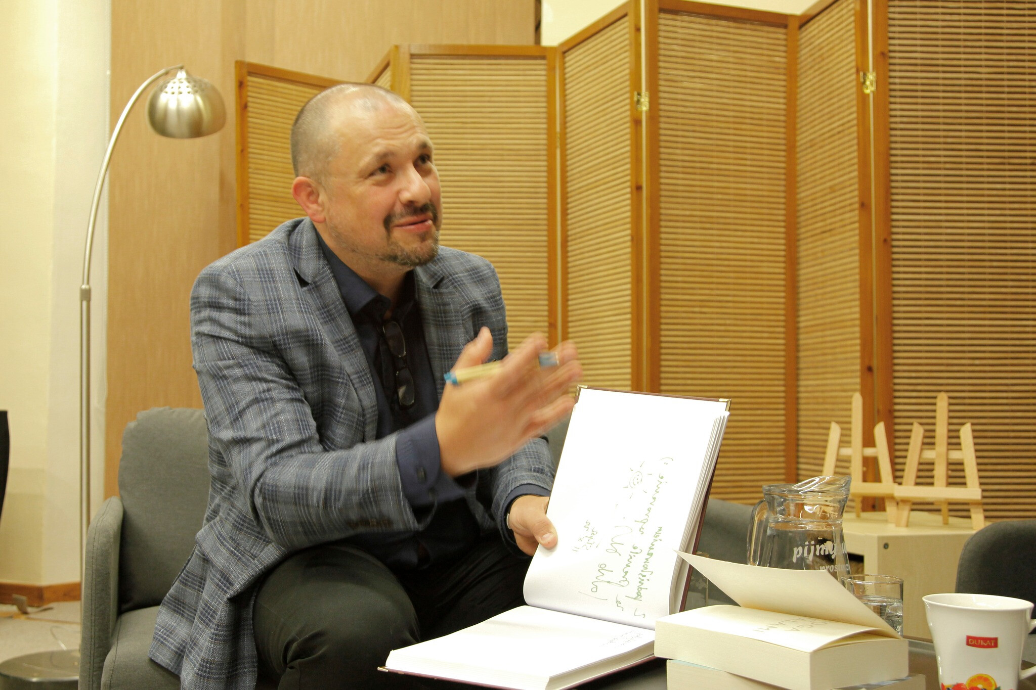 Spotkanie z Bartoszem Niegrebeckiem w MBP Słupsku 13.10.2022