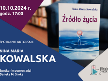 Spotkanie autorskie z Niną Marią Kowalską