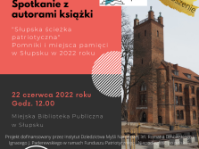 plakat informacyjny dot. spotkania z autorami książki 