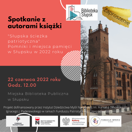 plakat informacyjny dot. spotkania z autorami książki 