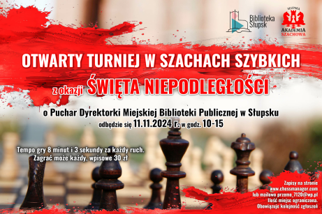 OTWARTY TURNIEJ W SZACHACH SZYBKICH W BIBLIOTECE
