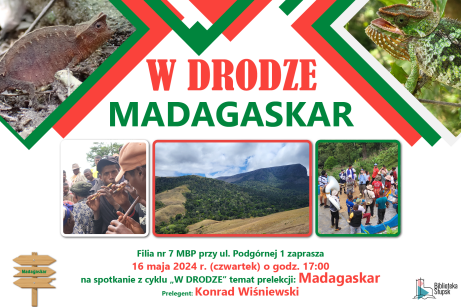 W DRODZE w Bibliotece Podgórnej (Filia nr7) - MADAGASKAR