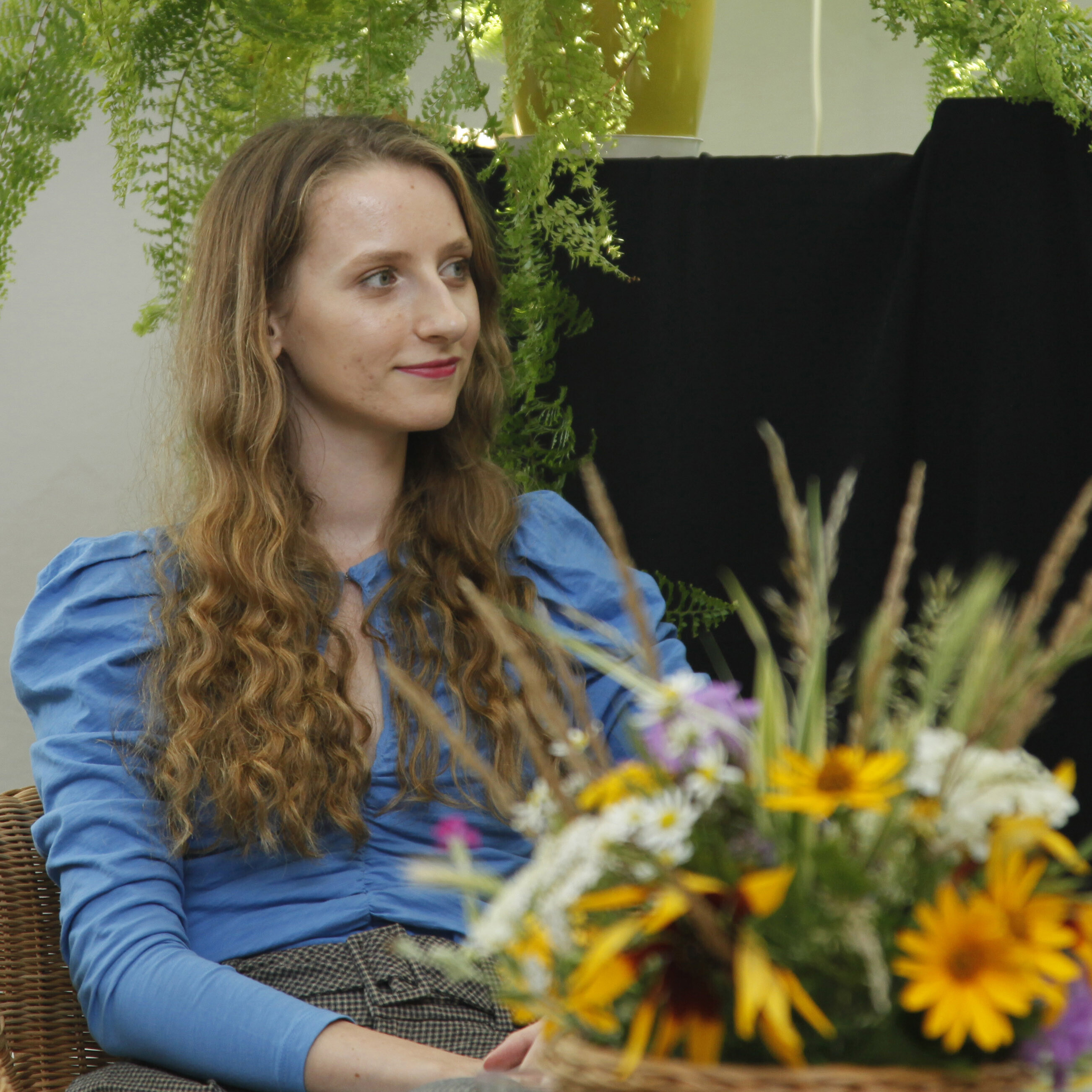 autorka w trakcie spotkania